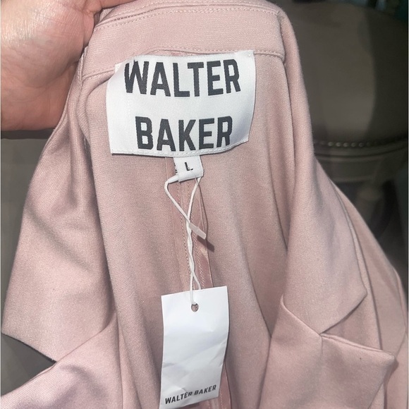 Walter Baker Double breasted blush pink oversized blazer jacket size large - Picture 5 of 8